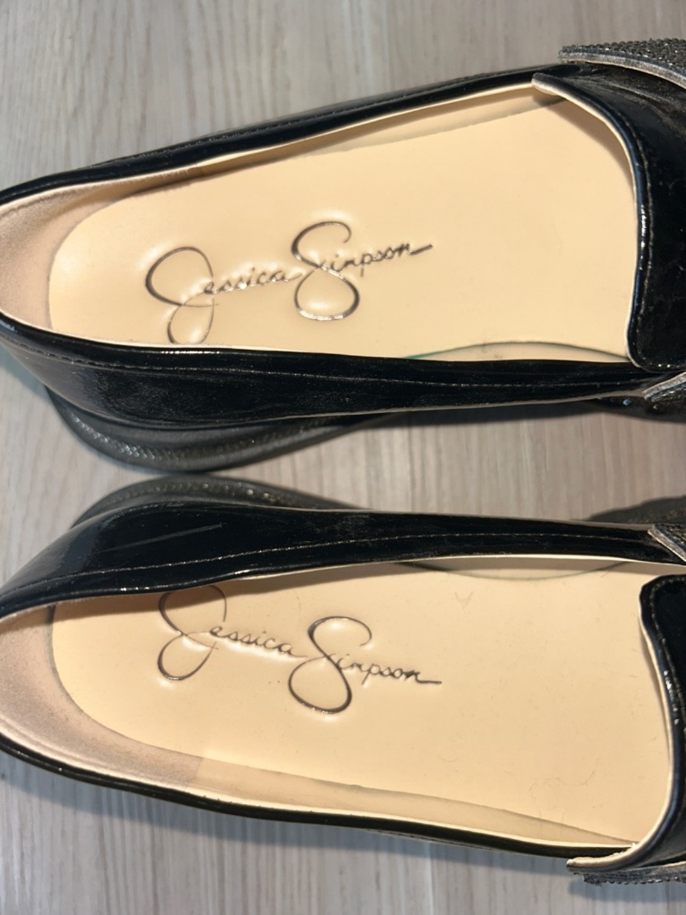 Jessica Simpson Evelyn Penny 
Loafer 10 Black Silver Crystal Glam Platform - Picture 10 of 12